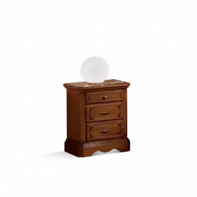 Design nightstand table furniture brown wood bedroom side table new