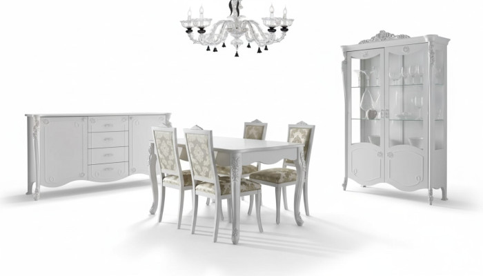 Dining table 4x chairs chair dining room dining set modern sideboard set