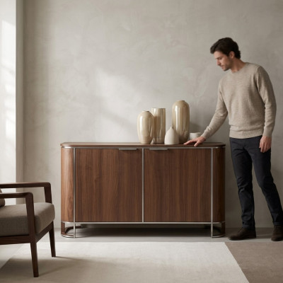 Sideboard Designer Luxury Cabinets Brown Classic Design New