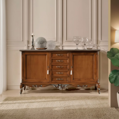 Sideboard, dresser, sideboard, solid wood, living room, Italian cabinet furniture.