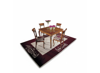 Complete Set Dining Table with 4 Chairs Dining Room Set Dining Group Wood Table 5-piece Set