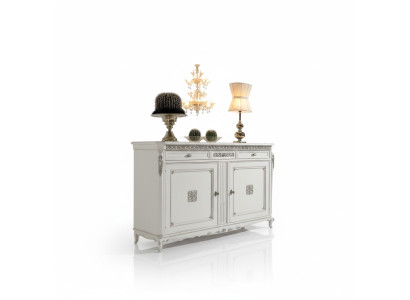 Sideboard Dresser Luxury Cabinets Living Room Wood White Classic Furniture