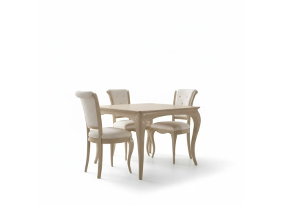Dining room set 6-piece. Dining table 4x chairs sideboard group suite beige
