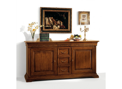 Classic style dresser sideboard cabinet Italian furniture brown new
