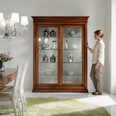 Classic cabinets glass display cabinets living room furniture luxury cabinet glass display cabinet.
