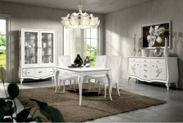 Dining room set dining table 4 x chairs dining group dining suite sideboard 7-piece