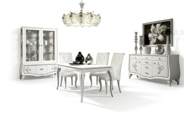 Dining room set dining table 4 x chairs dining group dining suite sideboard 7-piece