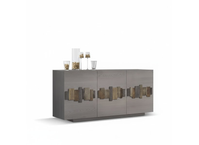 Chest sideboard solid wood cabinet furniture dressers sideboard gray