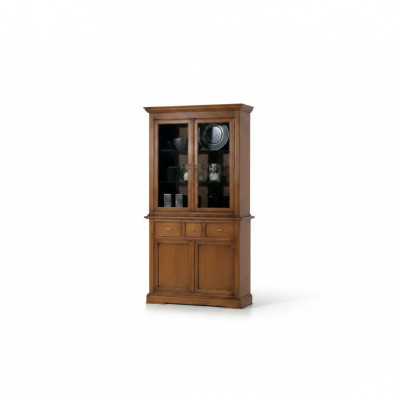 Classic Display Cabinet Brown Glass Cabinet Luxury Glass Display Cabinet Display Cabinet