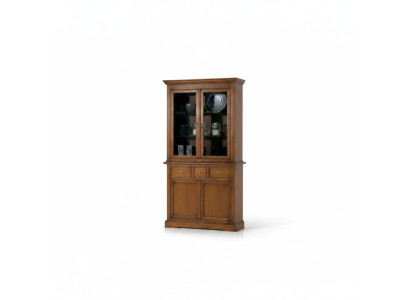 Classic Display Cabinet Brown Glass Cabinet Luxury Glass Display Cabinet Display Cabinet