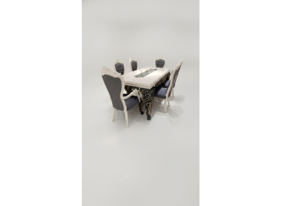 Modern 6x Chairs Dining Room Chair Luxury 6x Chair Set Wooden Designer Chairs
