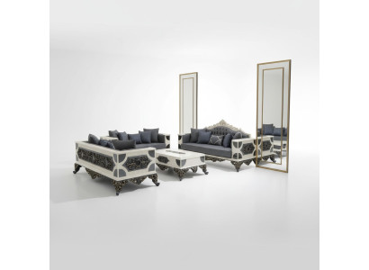 Luxurious set of two elegant 3-seater sofas made with high-quality materials sofa set