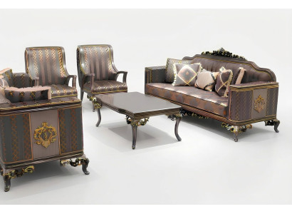 Luxury living room set sofa suite 3+3+1+1 seater, comfortable 2x armchair new