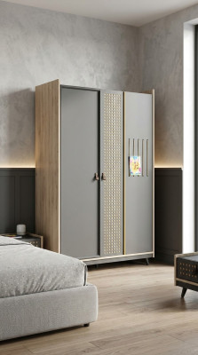 Wardrobe Closet Luxurious Bedroom Furniture Cabinets Wood Children's Room