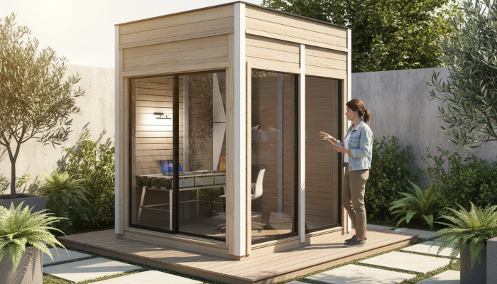 Camping house, small house, wooden house, holiday house, garden house, house, garden 245x245x318