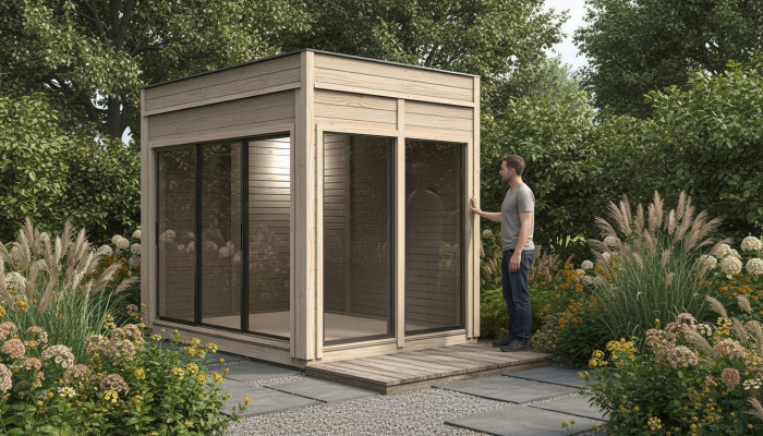 Camping house, garden house, wooden house, holiday house, cottage, camping 245x245x318
