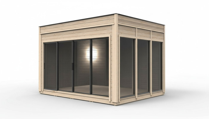 Camping house wooden house garden house camping cottage prefab house 464 cm