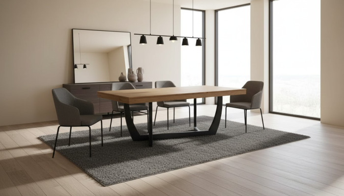 Dining table kitchen table 180x90 designer tables wood wooden table dining tables