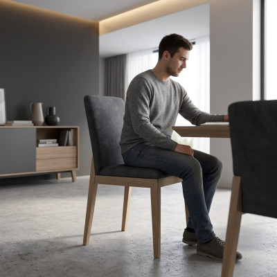 Dining chair kitchen chair living room chair with wooden legs