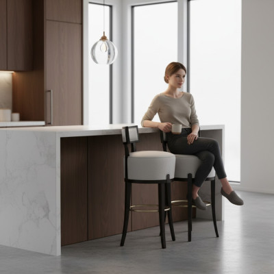 Chair Dining Chairs Kitchen Chair Living Room - Gray Black Chair Chairs