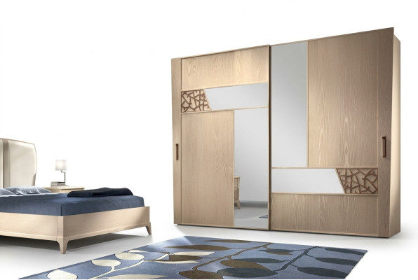 Bedroom wardrobe wood cabinet wood Italian furniture cabinets