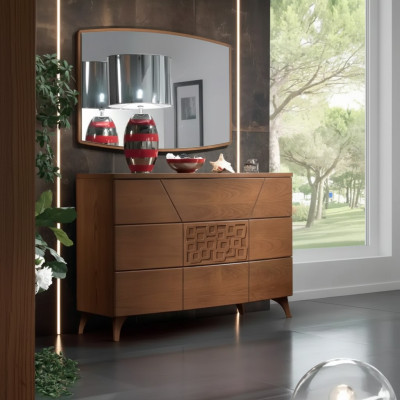 Bedroom set dresser mirror luxury complete modern dressers 2-piece