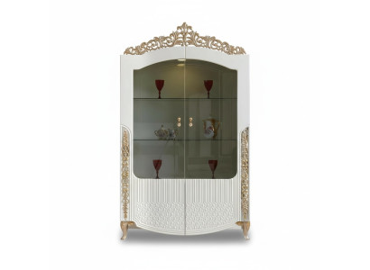 Display cabinet new living room design modern furniture wood/glass white