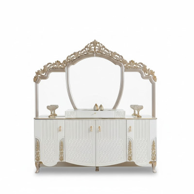 Sideboard with mirror luxury new rocking modern living room material