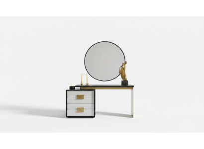 Bedroom Stylish Set Designer Dressing Table Luxury Mirror 2-piece Set