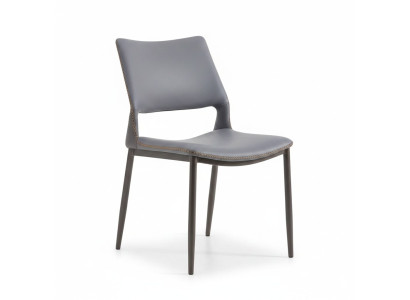 Gray dining chair designer 1-seater luxury armchairs one-seater new