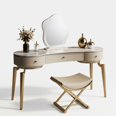 Modern dressing table bedroom furniture vanity dresser with 3 drawers