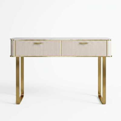 Elegant dressing table with 2 drawers luxury cosmetic dresser