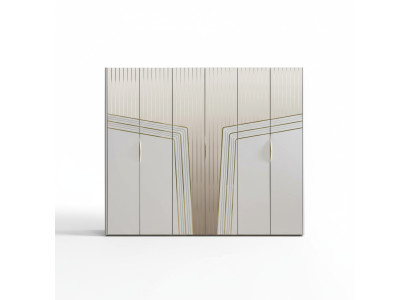 Modern white wardrobe wooden cabinet bedroom luxury furniture new