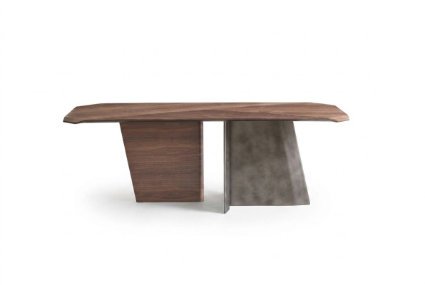 Designer brown dining table luxury wooden table dining room high-quality furniture