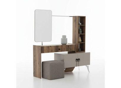 Modern bedroom wooden dressing table with mirror designer luxury furniture
