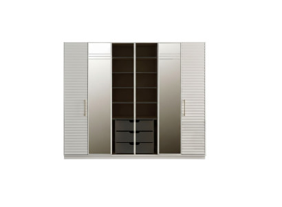 Designer wardrobe with mirror bedroom luxury furniture closet