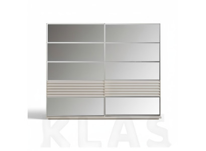 Designer gray wardrobe wooden cabinet bedroom luxury cupboards