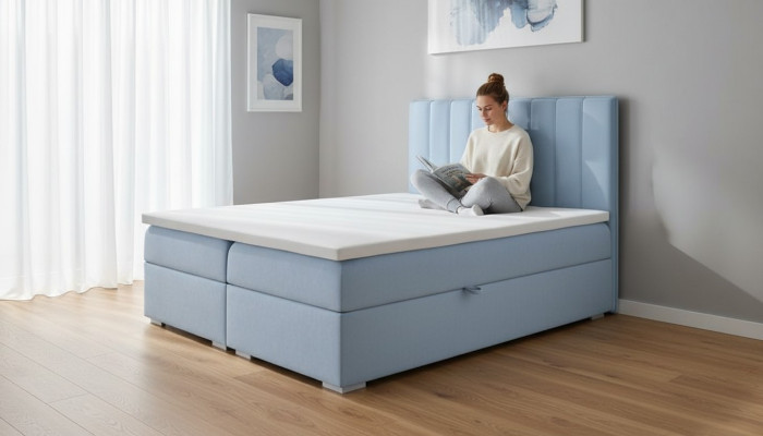 Double bed bedroom designer bed modern box spring bed luxury furniture