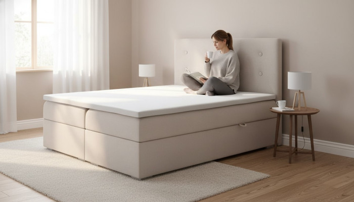 Bedroom bed luxury double bed style modern upholstered bed designer textile furniture