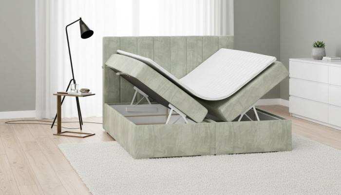 Luxury Bed Upholstered Furniture Bedroom Box Spring Bed Design Double Bed New