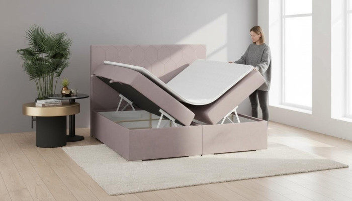 Bed Cushion Design Double Bed Bedroom Textile Furniture Luxury Box Spring Bed
