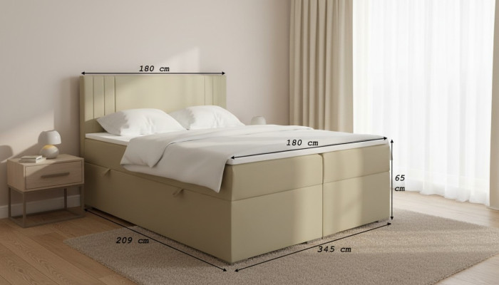 Double bed upholstered bedroom bed modern furniture upholstered box spring bed