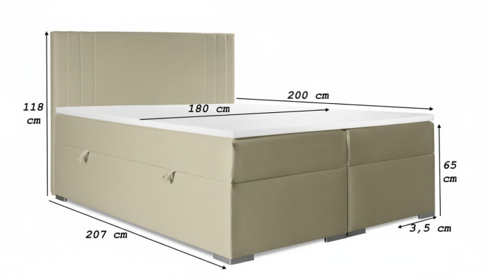 Double bed upholstered bedroom bed modern furniture upholstered box spring bed