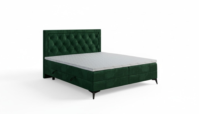 Luxury Upholstered Bed Box Spring Bed Double Bed Upholstered Fabric Design Bed Furniture