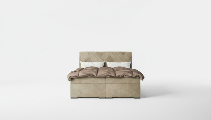 Luxury Bed Designer Bedroom Upholstered Furniture Modern Double Bed Box Spring Bed