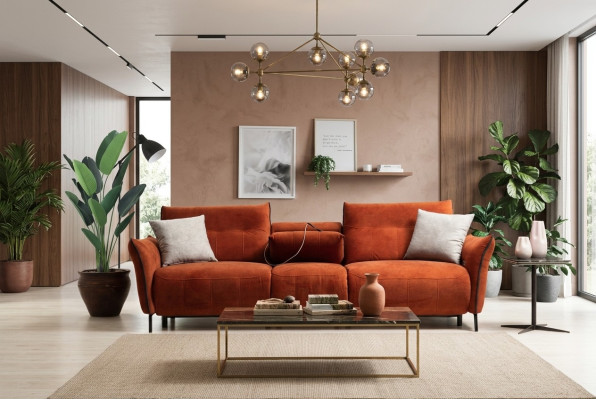 Four-seater sofa couch luxury living room designer modern furniture new