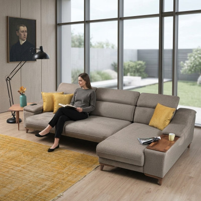 Sofa Couch Corner Sofa L-shape Upholstery Modern Living Room Relax Seat Luxury Furniture