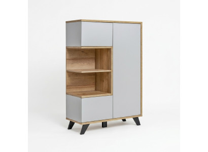 Living room bookshelf wood office cabinet shelf luxury wooden furniture design