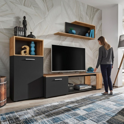 Designer luxury complete modern wooden wall