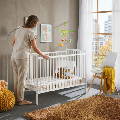 Baby bed bedroom children's bed furniture children's room designer white furniture new